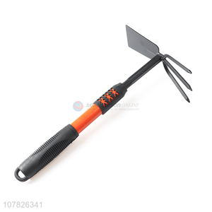 Unique Design Double-Headed Garden Hoe With 3 Tines Fork