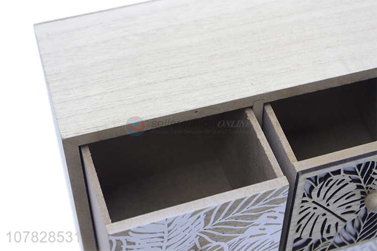 Newest American style storage box carved jewelry box tabletop organizer