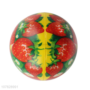 Wholesale Strawberry Pattern PU Ball Kids Toy Ball