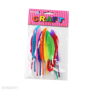 Best Sale Colorful Feather Kids DIY Decorative Crafts