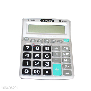 Hot selling 12 digits electronic calculator solar calculator wholesale