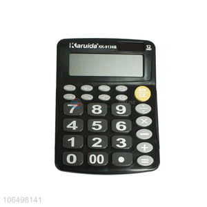 High quality 12 digits electronic calculator school office desktop solar calculator