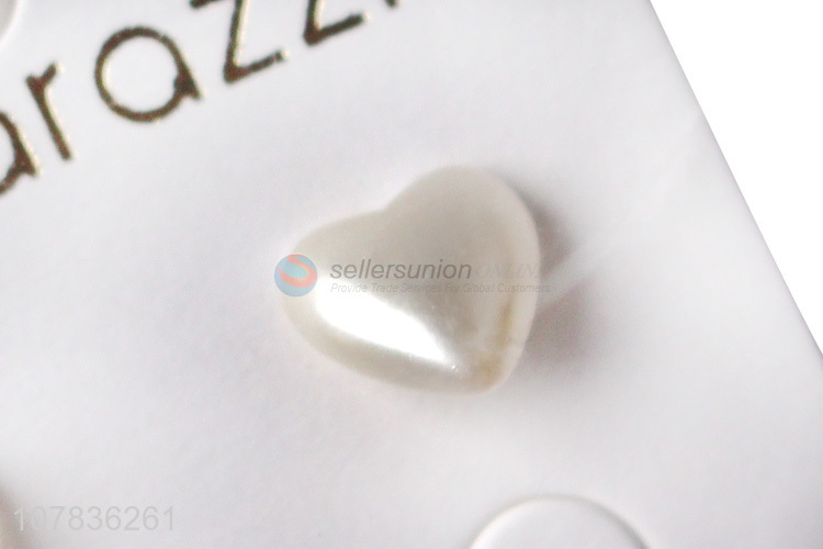 Hot sale heart shape ear studs for women jewelry