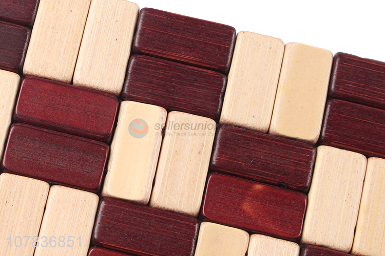 Good wholesale price wooden square kitchen insulate pot mat