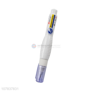 Hot sale stationery white colored correction fluid pen wholesale