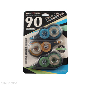 Top quality durable 3pieces students correction tape wholesale