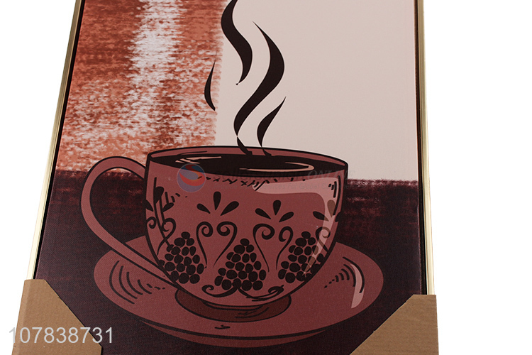 China wholesale coffee oil painting for western restaurant decoration