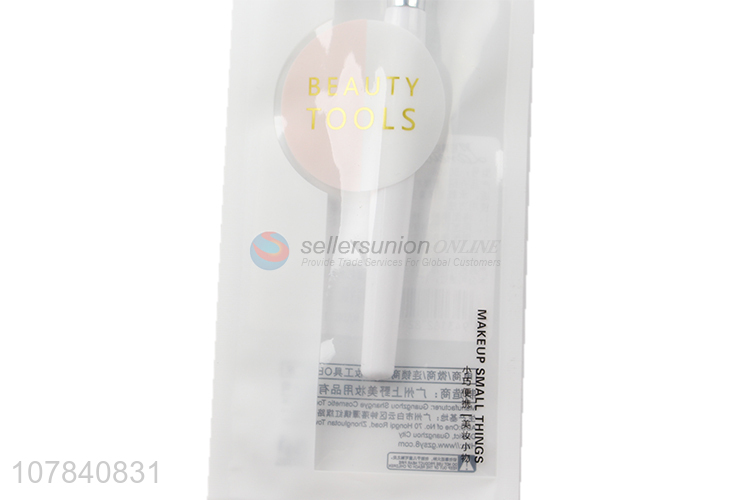 Hot sale white plastic soft facial mask brush for ladies