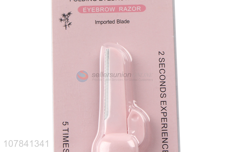 Creative style pink eyebrow trimming knife beauty tool