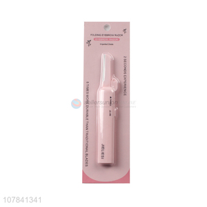 Creative style pink eyebrow trimming knife beauty tool