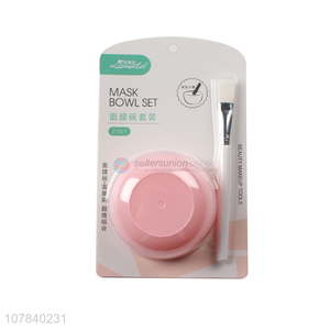 Factory direct sale pink mask bowl set daily beauty tools