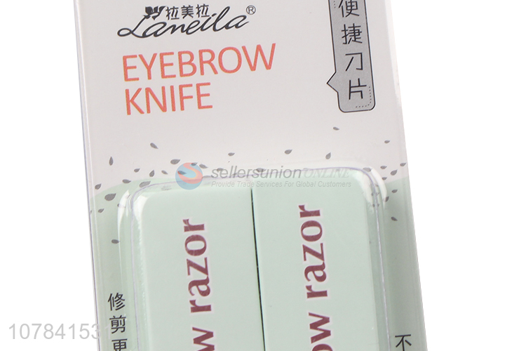 Yiwu wholesale silver portable eyebrow trimming blade