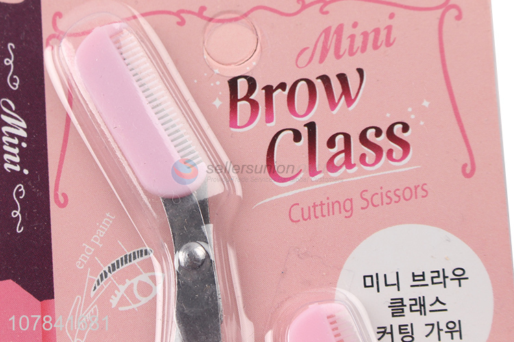 New Design Eyebrow Comb Scissors Eyebrow Cutting Scissor