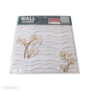 Most popular pvc 3d flower wall stickers for interior decoration