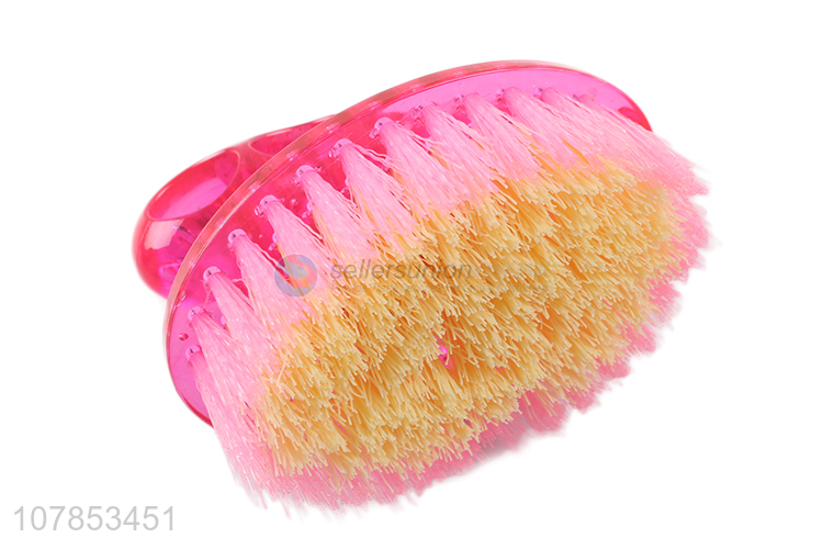 Wholesale pink plastic household cleaning brush shoe brush