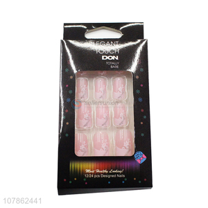 Factory Wholesale Pink Fake Nail Artificial Nail Tips