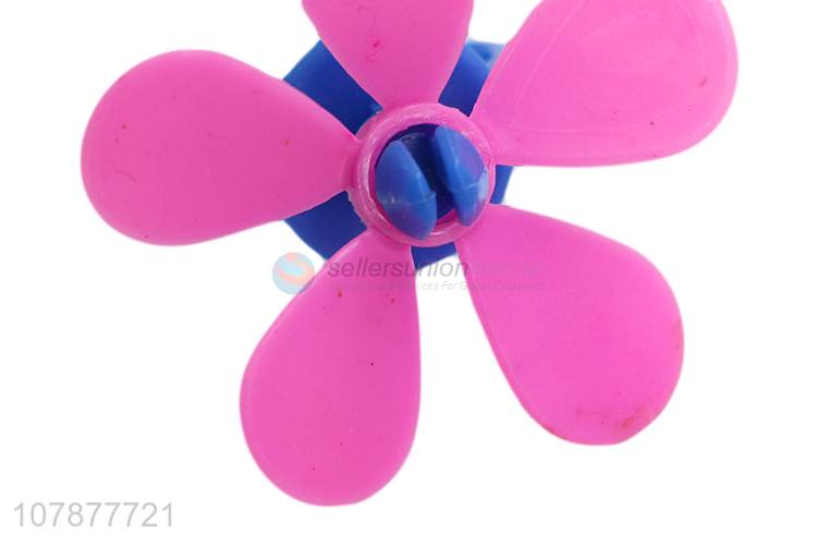 Best selling colourful kids flower ring fan blade ring