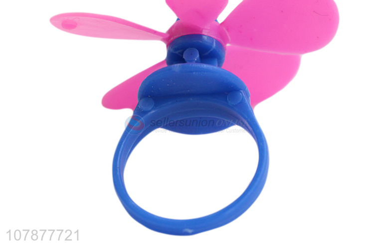 Best selling colourful kids flower ring fan blade ring