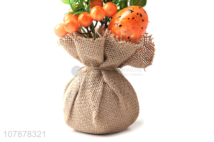 Hot selling Easter decoration artificial plant with foam eggs
