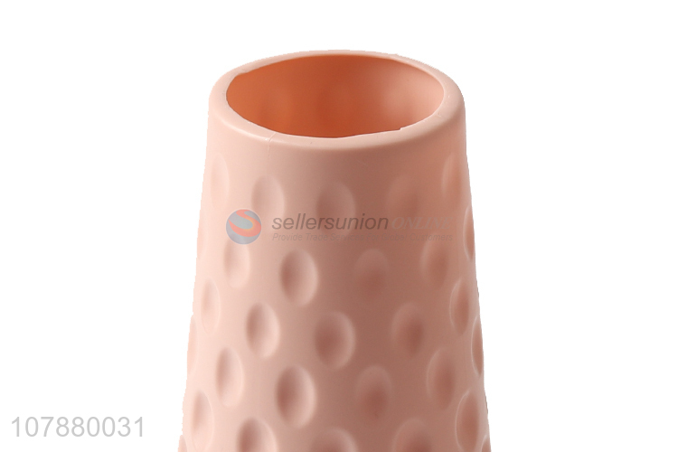 China manufacturer simple plastic imitation ceramic flower vase for decor