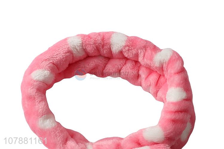 Hot selling soft elastic makeup lady hairband for household