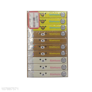 Creative design cute 40pieces 2B school eraser for stationery