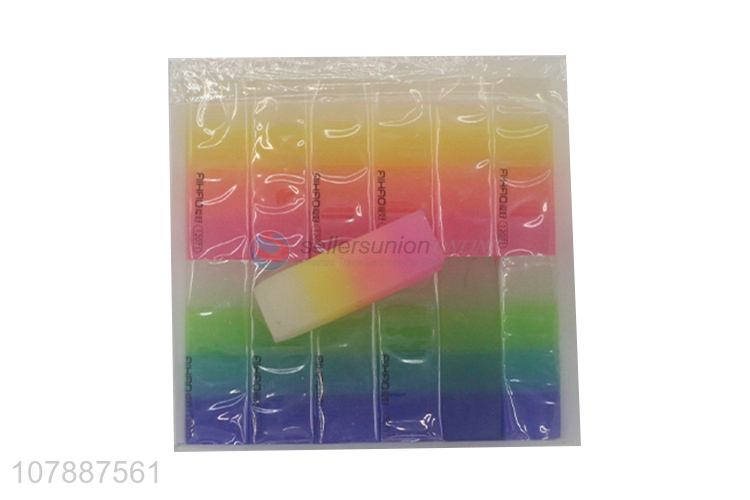 Wholesale cheap price soft colourful eraser for students