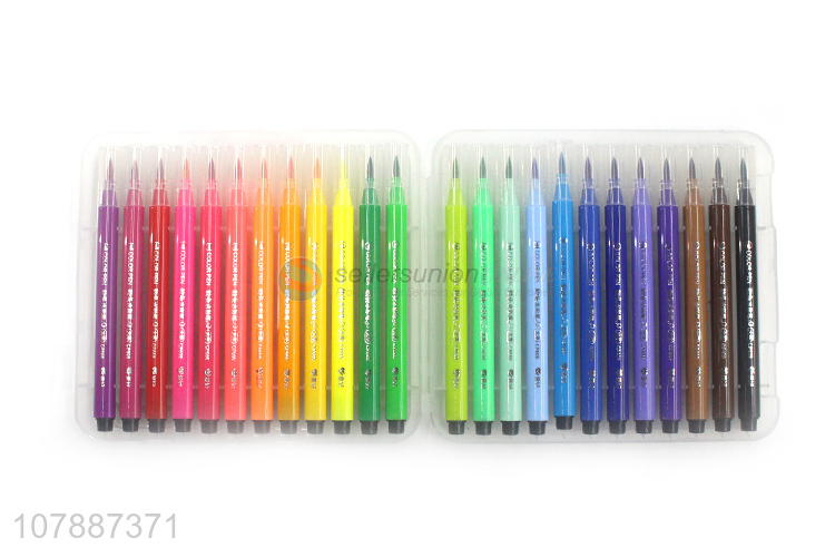 Fashion products 24color plastic kids watercolors pen