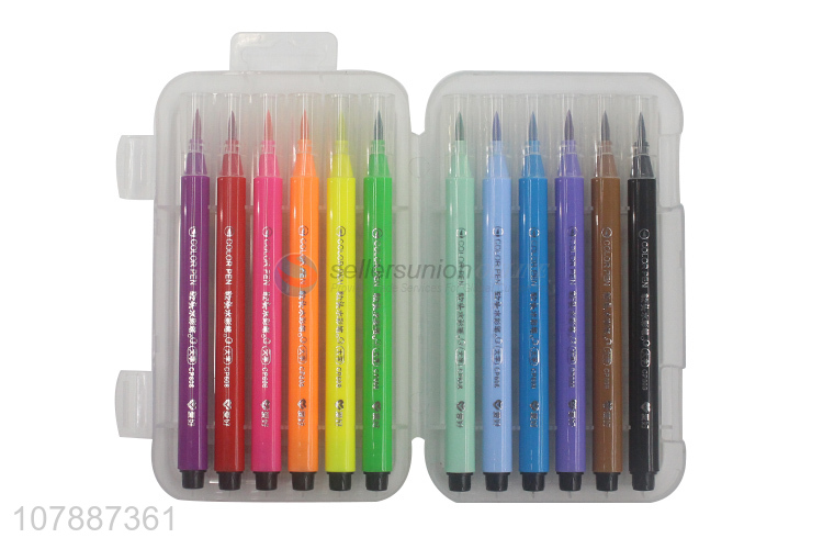 New products 12color painting watercolors pen for children