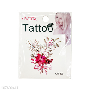 Wholesale Flower Pattern Removable Temporary Tattoos Sticker