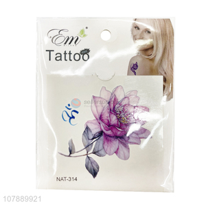 Newest Flower Pattern Temporary Tattoo Stickers Removable Tattoos