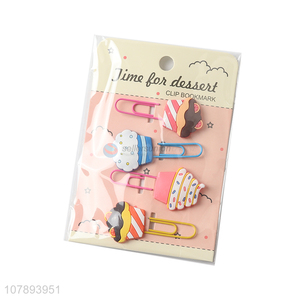 Good quality cartoon soft pvc paper clips children bookmarks wholesale