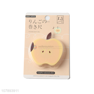 Custom 1.5m apple shape tape measure retractable body measuring tape