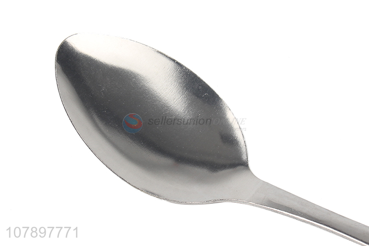 New arrival silver rose carved stainless steel long handle colander
