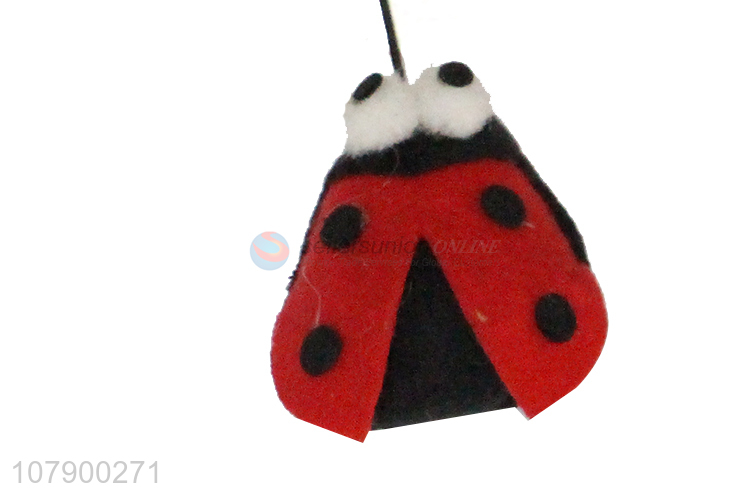 Pet Teaser Toy Interactive Cat Teaser Wand Toy With Cute Ladybird