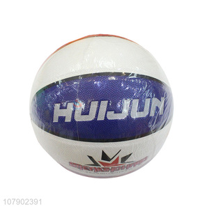 Hot selling size 6 pu leather basketball for indoor outdoor training