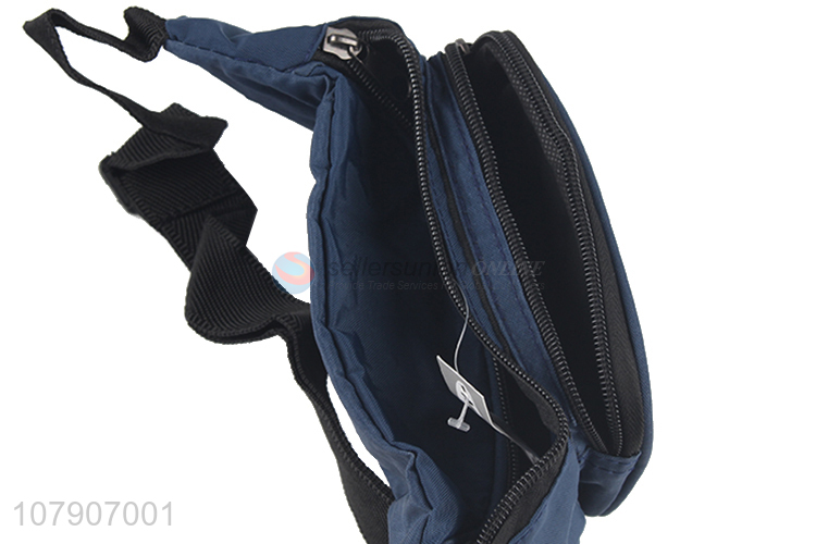 Online wholesale multi pockets crossbody bag washed cloth waist bag