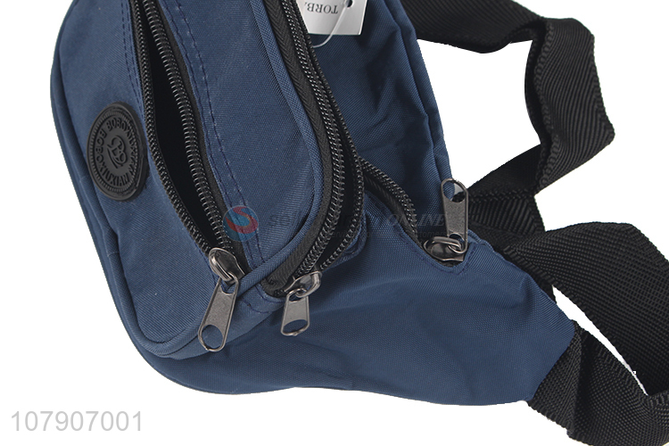 Online wholesale multi pockets crossbody bag washed cloth waist bag