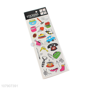 Good wholesale price multicolor cartoon toy stickers for kids