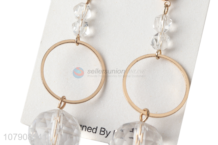 Factory direct sale decorative round pendant earrings accessories
