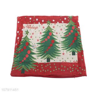 Custom Christmas Tree Pattern Pillow Case Cushion Cover