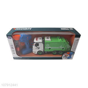 Best selling kids boys toy car diy assembled garbage truck toy