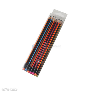 Yiwu wholesale HB pencil exam drawing pencil with eraser
