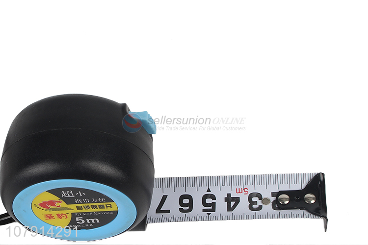 High quality black portable telescopic measuring tape steel tape
