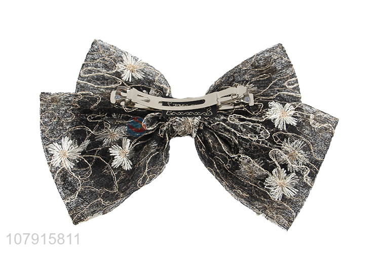 Top Quality Bow Hairpin Spring Clip Hair Accessories