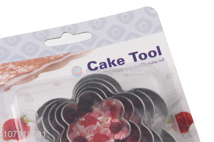 Delicate Design Flower Shape Baking Mold Cake Cookies Cutter Set
