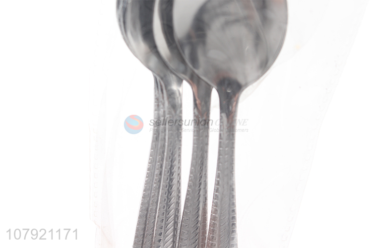 Online wholesale restuarnt hotel stainless steel table spoon metal spoons