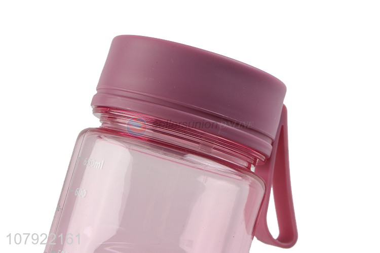 Low price pink plastic portable drinking bottle wholesale