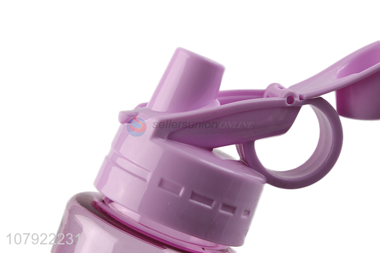 China export purple plastic cup universal portable sports bottle