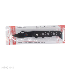 Yiwu direct sale black stainless steel multi-purpose fruit knife